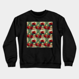 dreamy floral christmas Crewneck Sweatshirt
